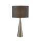 33459-10 Satin Nickel Table Lamp with Grey Shade