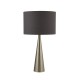 33459-10 Satin Nickel Table Lamp with Grey Shade