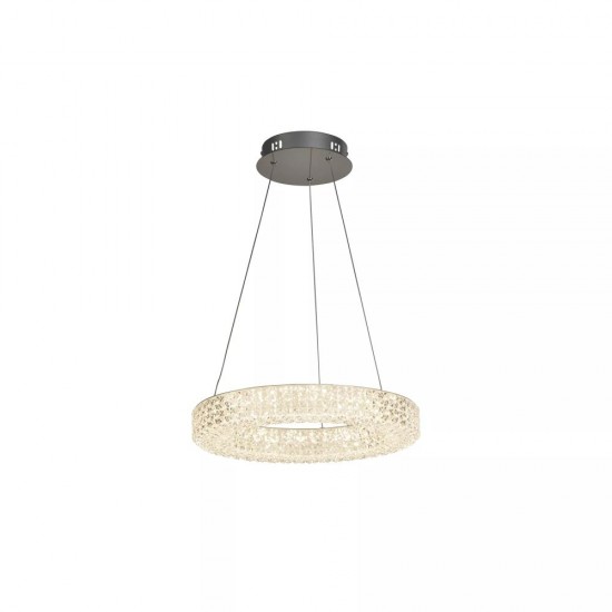 16490-010 Crystal Lighting Effect LED Pendant Ø 40 cm