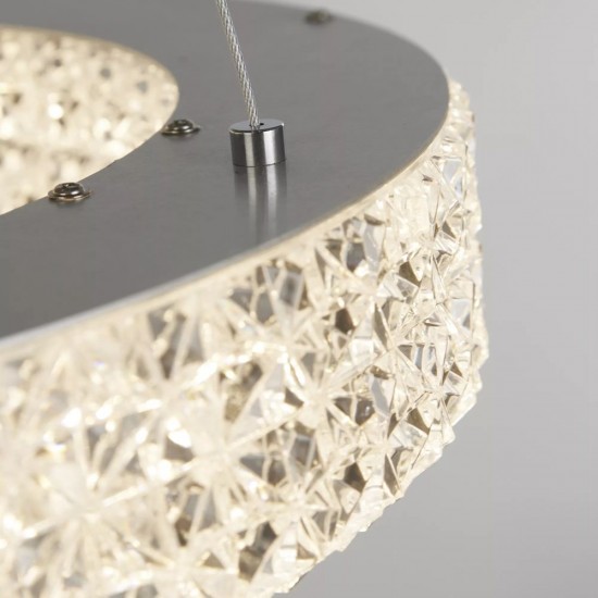 16490-010 Crystal Lighting Effect LED Pendant Ø 40 cm