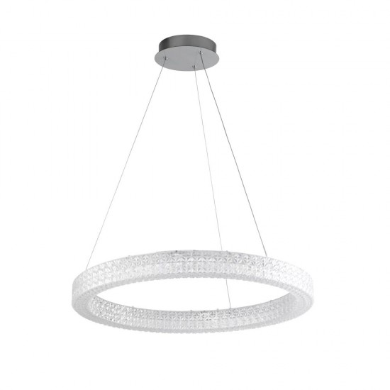 16511-010 Crystal Lighting Effect LED Pendant Ø 60 cm