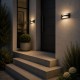 65838-006 Dark Grey & White LED Bulkhead Light ( 2 Covers )