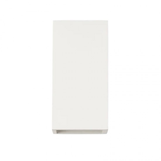 65900-006 White Plaster Up & Down Wall Lamp