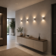 65905-006 White Plaster Up & Down LED Wall Lamp
