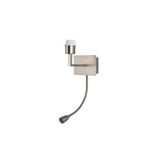 66012-006 - Base Only - Satin Nickel Wall Bracket with LED Reader