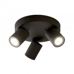 66040-006 Matt Black 3 Light Round Spotlights 66040-006 Matt Black 3 Light Round Spotlights