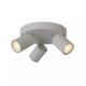 66043-006 Matt White 3 Light Round Spotlights