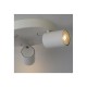 66043-006 Matt White 3 Light Round Spotlights