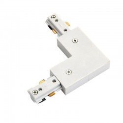 66074-006 White Track L Connector