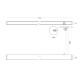 9588-006 Black LED Linear Profile - Temperature Colour Changing