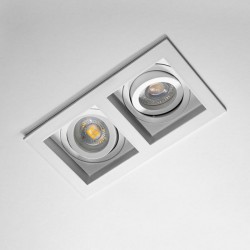65694-006 Twin Matt White Recessed Downlight 65694-006 Twin Matt White Recessed Downlight