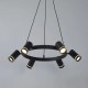 73141-006 Black 6 Light Pendant