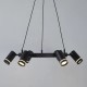 73141-006 Black 6 Light Pendant