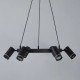 73141-006 Black 6 Light Pendant