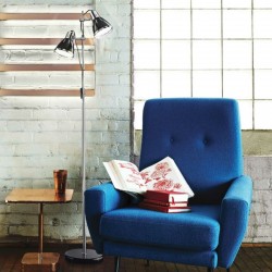 23118-007 Black & Chrome 2 Light Floor Lamp 23118-007 Black & Chrome 2 Light Floor Lamp