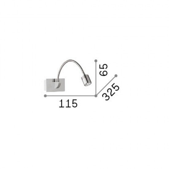 37194-007 Antique Brass LED Wall Lamp