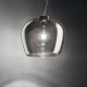59795-007 Chrome Pendant with Smoked Glass