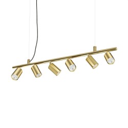59863-007 Satin Brass 6 Light Linear Fitting