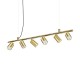 59863-007 Satin Brass 6 Light Linear Fitting