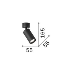 59857-007 Brass & Black Spotlight 
