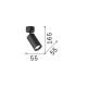 59857-007 Brass & Black Spotlight