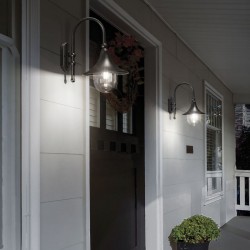59808-007 Outdoor Anthracite Wall Lamp with Clear  59808-007 Outdoor Anthracite Wall Lamp with Clear
