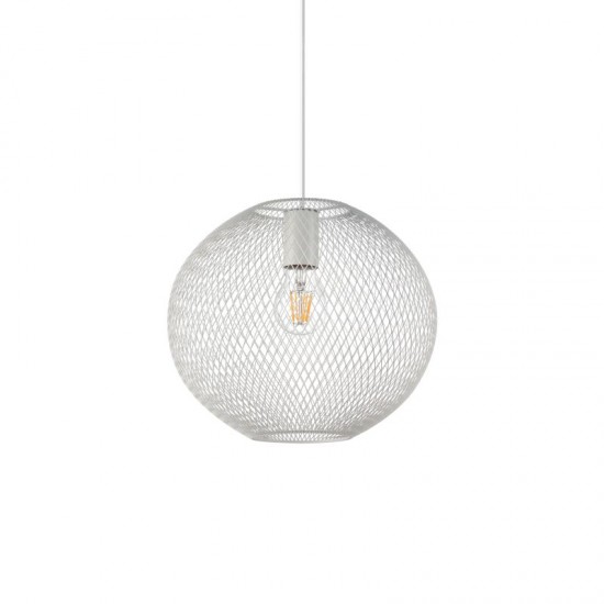 72563-007 White Mesh Pendant Ø 29.5 cm