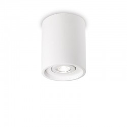 44310-007 Surface-Mounted Adjustable White Gypsum Spotlight Ø 13.5 cm