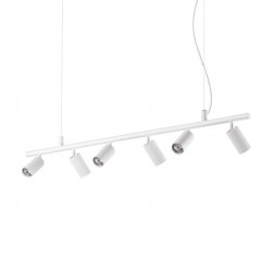 59861-007 White 6 Light Spotlights Pendant