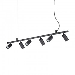 59862-007 Black 6 Light Spotlights Pendant