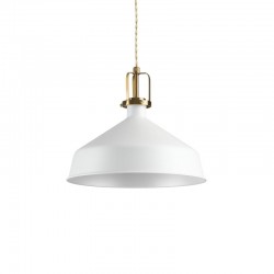 59871-007 White & Satin Gold Pendant 59871-007 White & Satin Gold Pendant