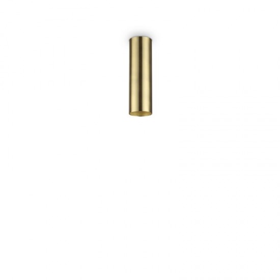 65313-007 Surface-Mounted Satin Brass Cylindrical Spotlight