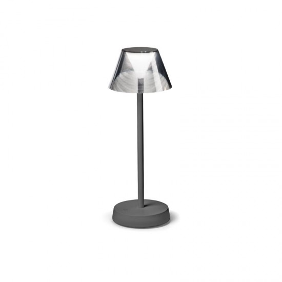 68283-007 Outdoor Grey Rechargeable Table Lamp IP54