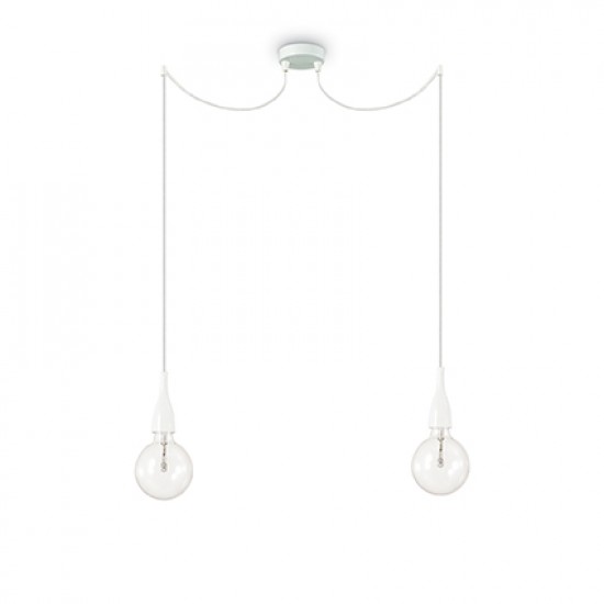 37352-007 White Metal 2 Lights Hanging Pendant 37352-007 White Metal 2 Lights Hanging Pendant