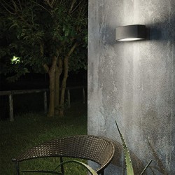 9738-007 Outdoor Black Up & Down Wall Lamp 