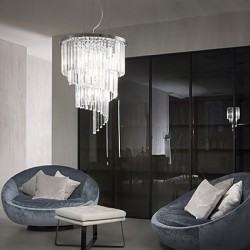 43881-007 Chrome 3 Light Wall Lamp with Crystal 43881-007 Chrome 3 Light Wall Lamp with Crystal
