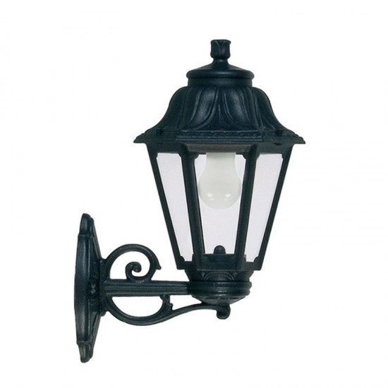 9218-9754-008 Black Hexagonal Lantern Wall Lamp
