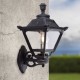 60544-008 Marine Grade Black Lantern Wall Lamp