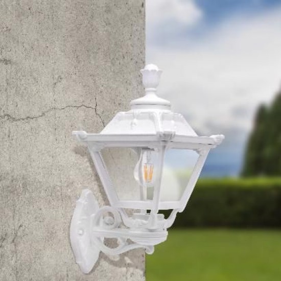 60545-008 Marine Grade White Lantern Wall Lamp