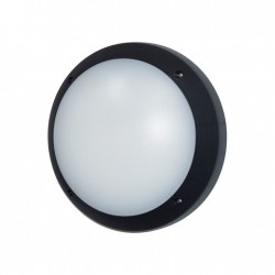 60546-008 Black Bulkhead with White Diffuser 60546-008 Black Bulkhead with White Diffuser