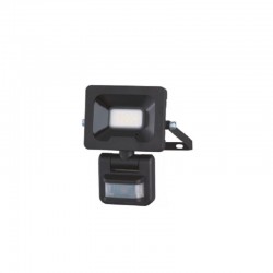 29517-013 Black LED Floodlight with Sensor 10W