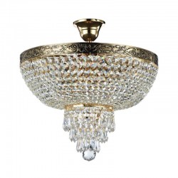 17341-045 Antique Gold Ceiling Lamp with Crystal ∅ 40