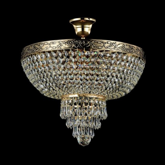 17341-045 Antique Gold Ceiling Lamp with Crystal ∅ 40