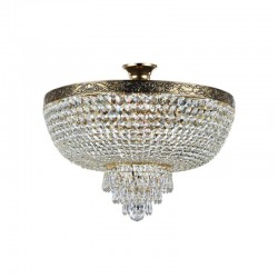 17342-045 Antique Gold Ceiling Lamp with Crystal ∅ 50