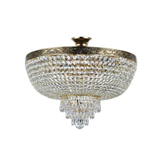 17342-045 Antique Gold Ceiling Lamp with Crystal ∅ 50