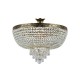 17342-045 Antique Gold Ceiling Lamp with Crystal ∅ 50