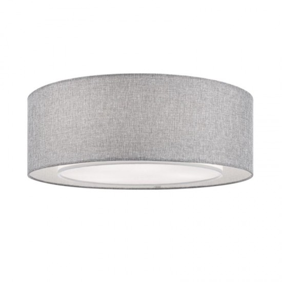 43503-045 Flush with Grey Linen Shade & Diffuser