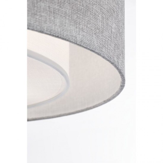 43503-045 Flush with Grey Linen Shade & Diffuser