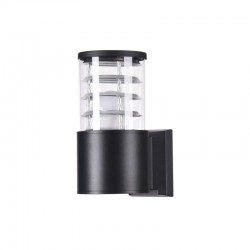 43661-045 Outdoor Black Wall Lamp with & Clear Glass 