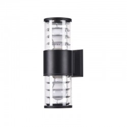 43662-045 Outdoor Black Wall Lamp with & Clear Glass 